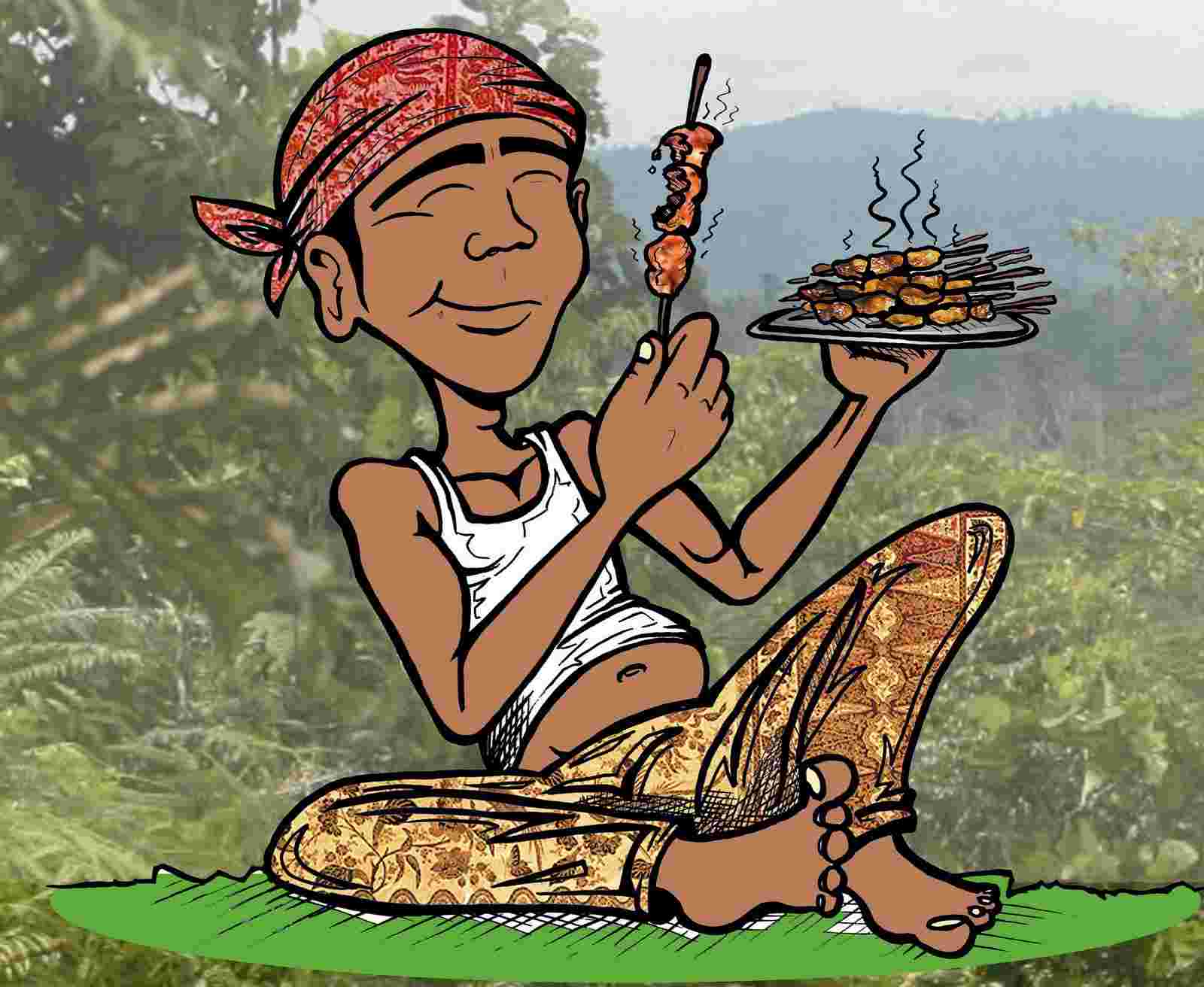 sate tekening